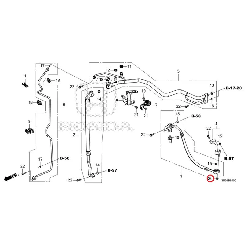[NEW] JDM HONDA VEZEL e:HEV RV5 2025 Air conditioner (hoses/pipes) GENUINE OEM - Image 21