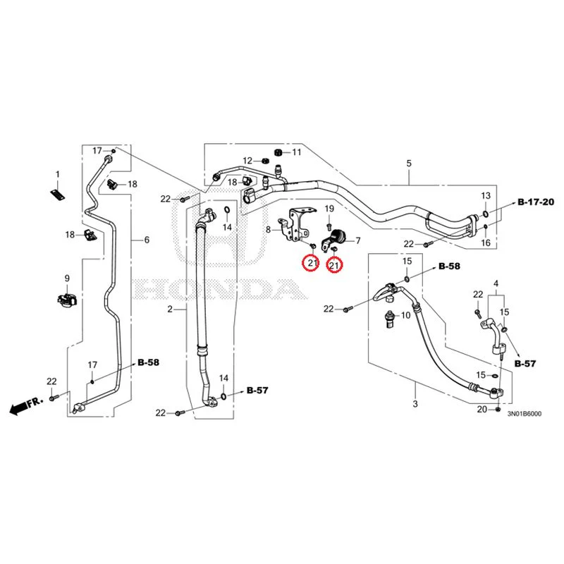 [NEW] JDM HONDA VEZEL e:HEV RV5 2025 Air conditioner (hoses/pipes) GENUINE OEM - Image 22