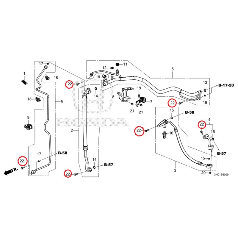 [NEW] JDM HONDA VEZEL e:HEV RV5 2025 Air conditioner (hoses/pipes) GENUINE OEM - Image 23