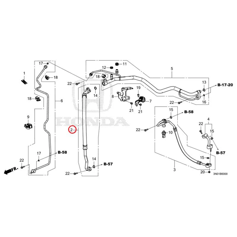 [NEW] JDM HONDA VEZEL e:HEV RV5 2025 Air conditioner (hoses/pipes) GENUINE OEM - Image 3
