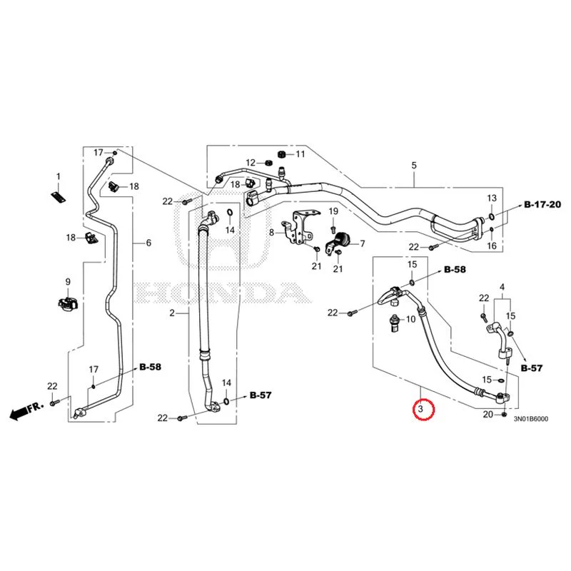 [NEW] JDM HONDA VEZEL e:HEV RV5 2025 Air conditioner (hoses/pipes) GENUINE OEM - Image 4