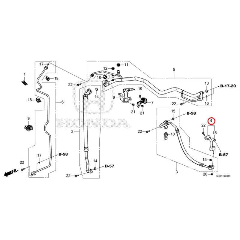 [NEW] JDM HONDA VEZEL e:HEV RV5 2025 Air conditioner (hoses/pipes) GENUINE OEM - Image 5