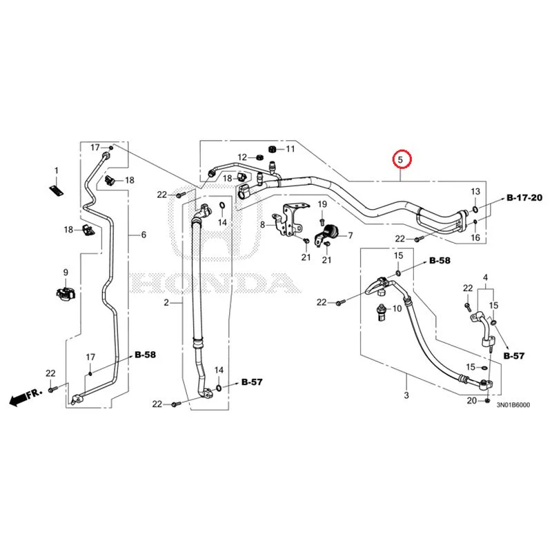 [NEW] JDM HONDA VEZEL e:HEV RV5 2025 Air conditioner (hoses/pipes) GENUINE OEM - Image 6