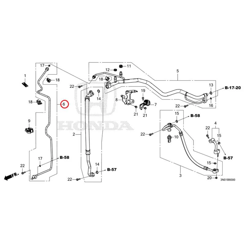 [NEW] JDM HONDA VEZEL e:HEV RV5 2025 Air conditioner (hoses/pipes) GENUINE OEM - Image 7