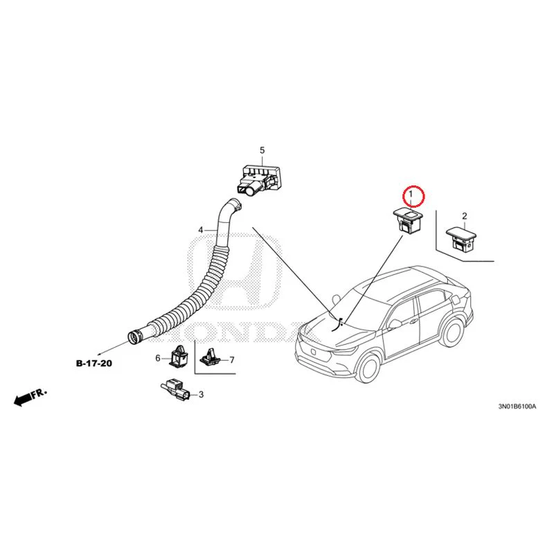 [NEW] JDM HONDA VEZEL e:HEV RV5 2025 Air conditioner (sensor) GENUINE OEM - Image 2