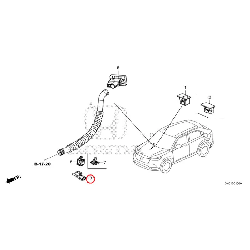 [NEW] JDM HONDA VEZEL e:HEV RV5 2025 Air conditioner (sensor) GENUINE OEM - Image 3