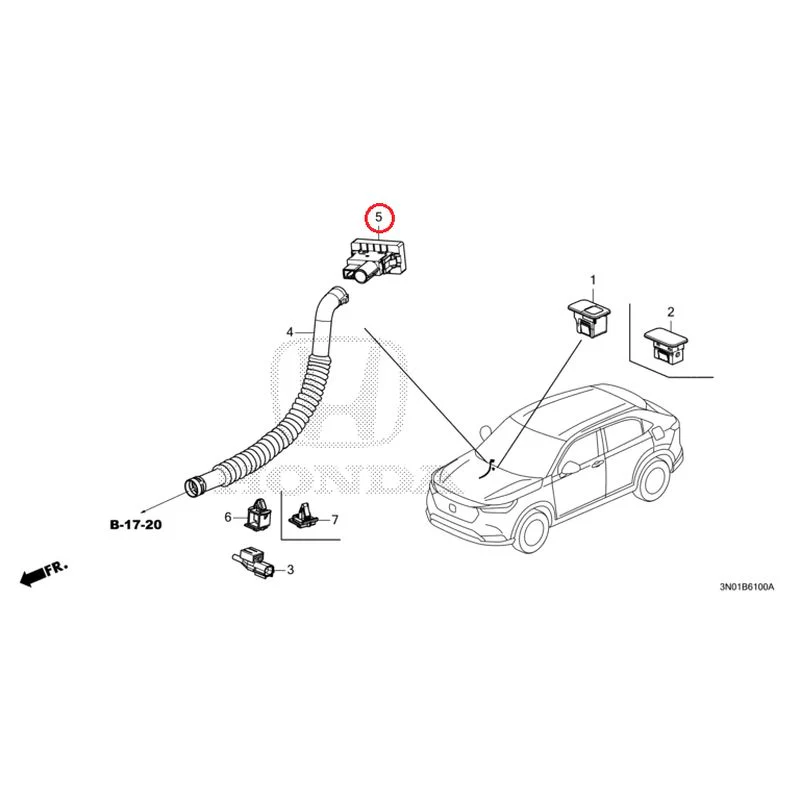 [NEW] JDM HONDA VEZEL e:HEV RV5 2025 Air conditioner (sensor) GENUINE OEM - Image 5