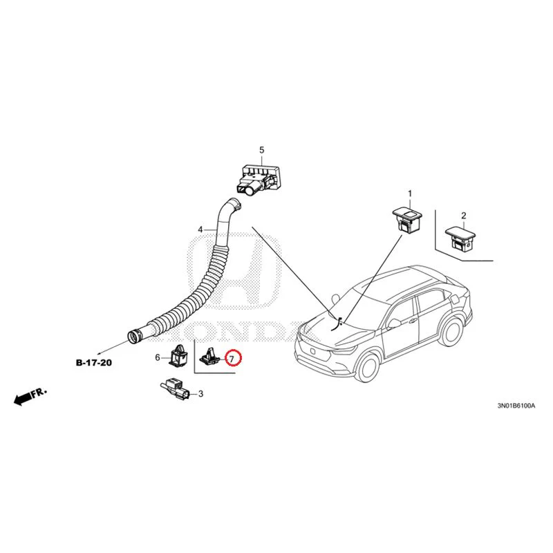 [NEW] JDM HONDA VEZEL e:HEV RV5 2025 Air conditioner (sensor) GENUINE OEM - Image 6