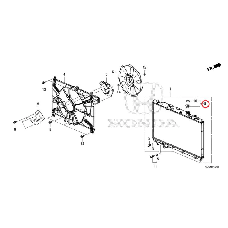 [NEW] JDM HONDA ZR-V e:HEV RZ4 2025 Radiator GENUINE OEM - Image 10