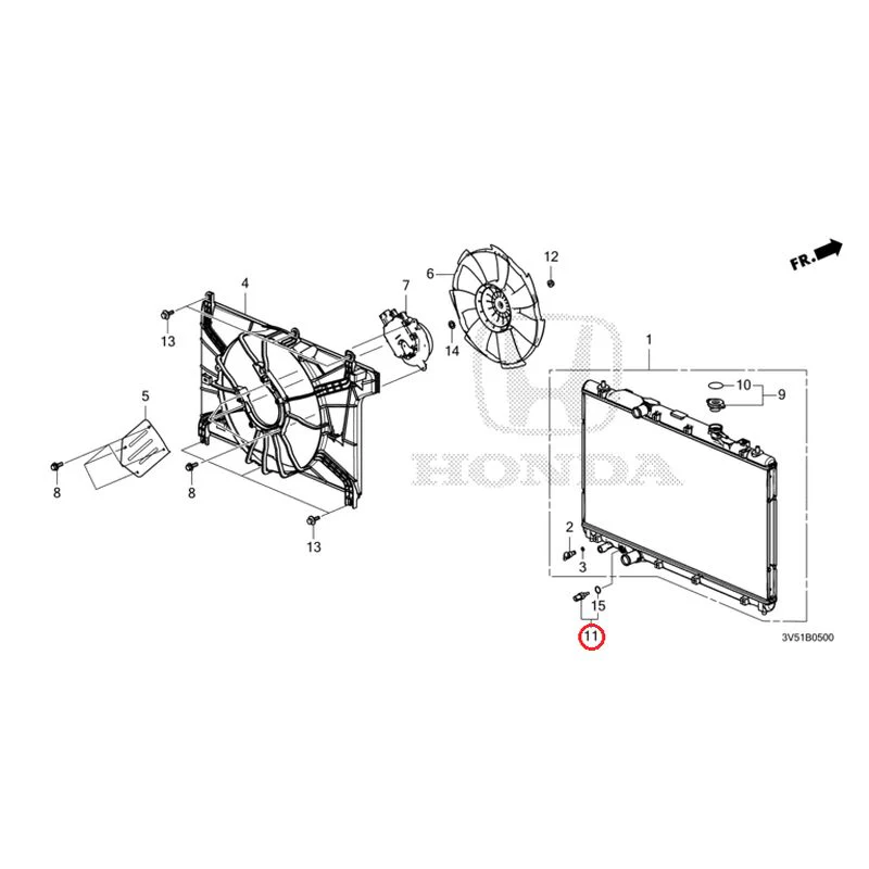 [NEW] JDM HONDA ZR-V e:HEV RZ4 2025 Radiator GENUINE OEM - Image 12