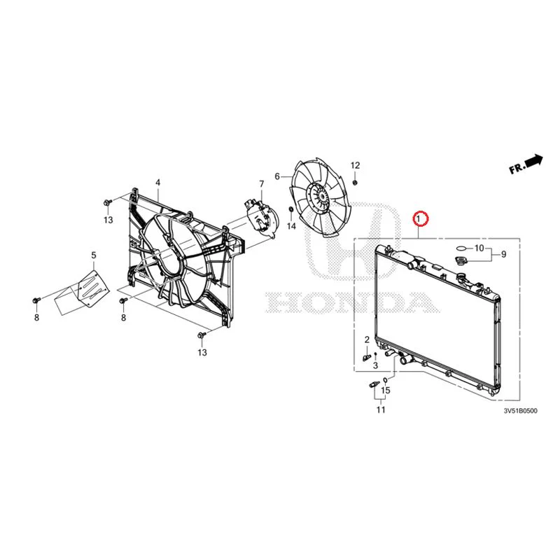 [NEW] JDM HONDA ZR-V e:HEV RZ4 2025 Radiator GENUINE OEM - Image 2