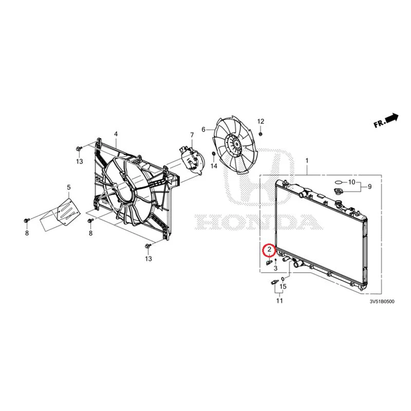 [NEW] JDM HONDA ZR-V e:HEV RZ4 2025 Radiator GENUINE OEM - Image 3