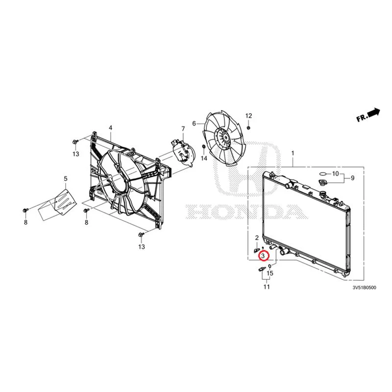 [NEW] JDM HONDA ZR-V e:HEV RZ4 2025 Radiator GENUINE OEM - Image 4