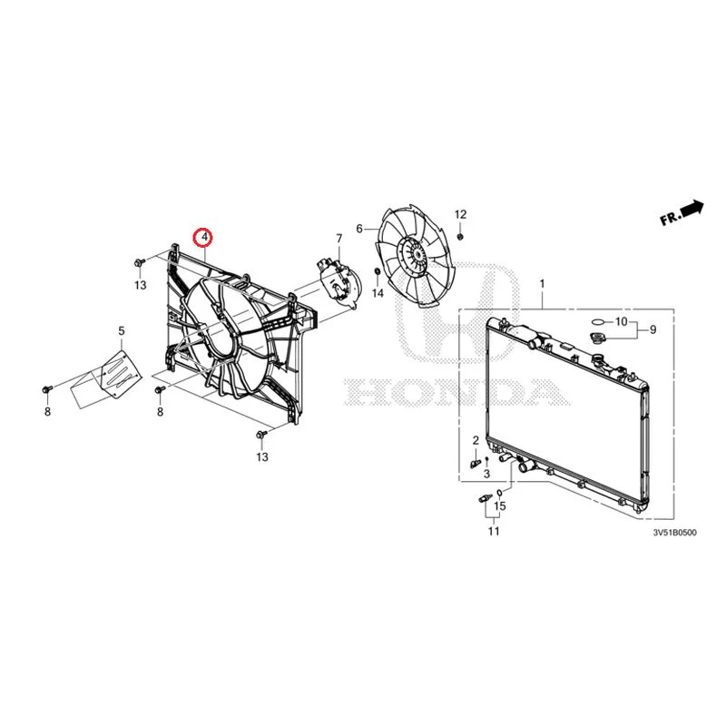 [NEW] JDM HONDA ZR-V e:HEV RZ4 2025 Radiator GENUINE OEM - Image 5