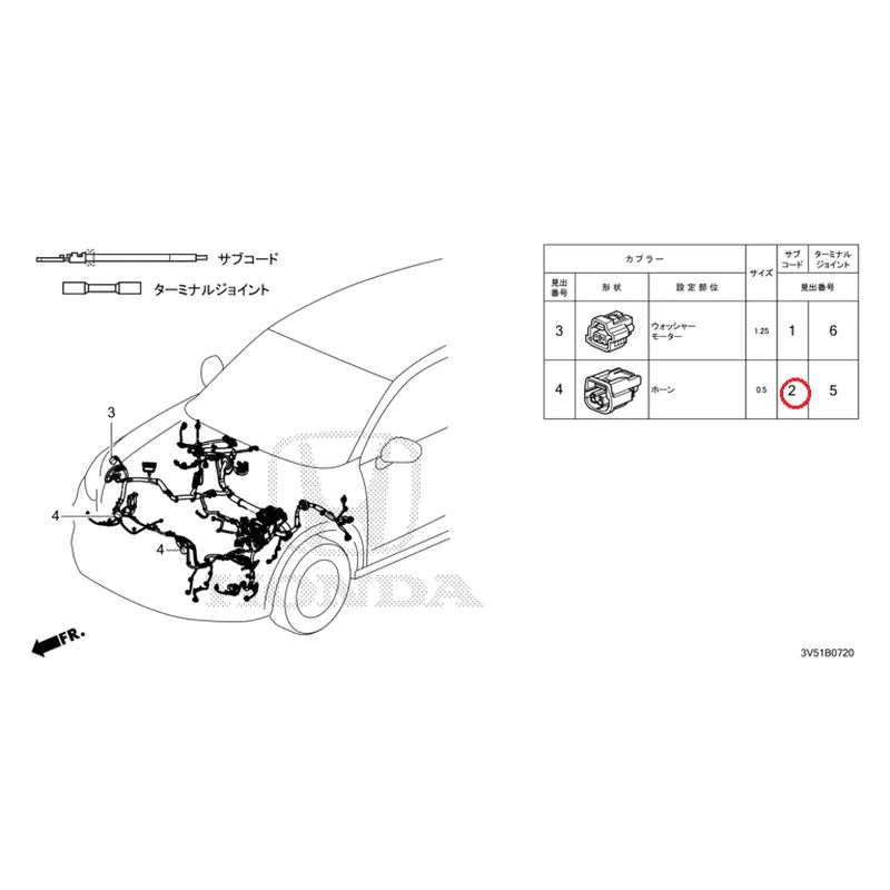 [NEW] JDM HONDA ZR-V e:HEV RZ4 2025 Electrical Connector (Front) GENUINE OEM - Image 3
