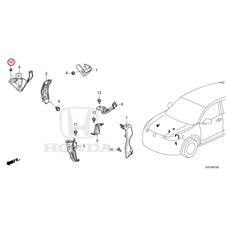 [NEW] JDM HONDA ZR-V e:HEV RZ4 2025 Wiring Harness Bracket GENUINE OEM - Image 11