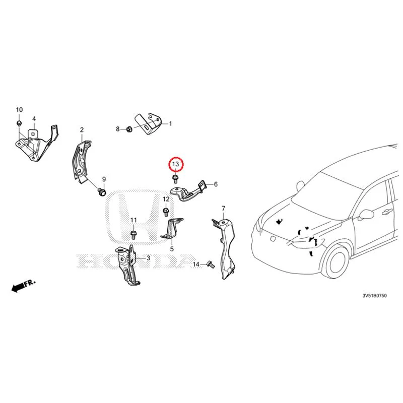 [NEW] JDM HONDA ZR-V e:HEV RZ4 2025 Wiring Harness Bracket GENUINE OEM - Image 14