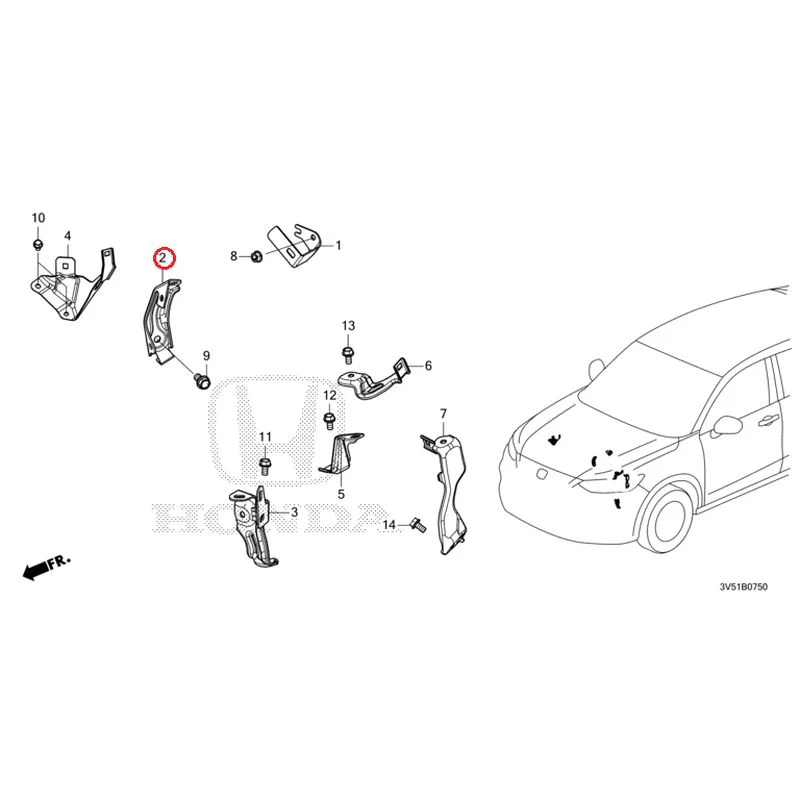 [NEW] JDM HONDA ZR-V e:HEV RZ4 2025 Wiring Harness Bracket GENUINE OEM - Image 3