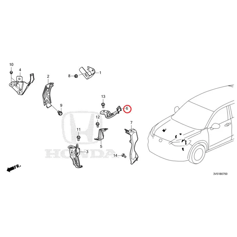 [NEW] JDM HONDA ZR-V e:HEV RZ4 2025 Wiring Harness Bracket GENUINE OEM - Image 7