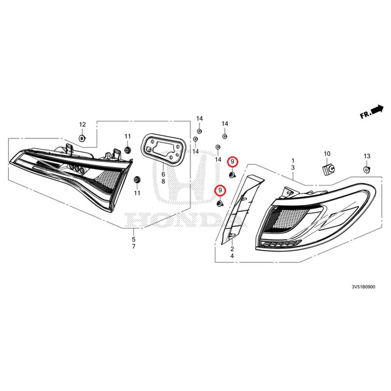 [NEW] JDM HONDA ZR-V e:HEV RZ4 2025 Taillights GENUINE OEM - Image 10