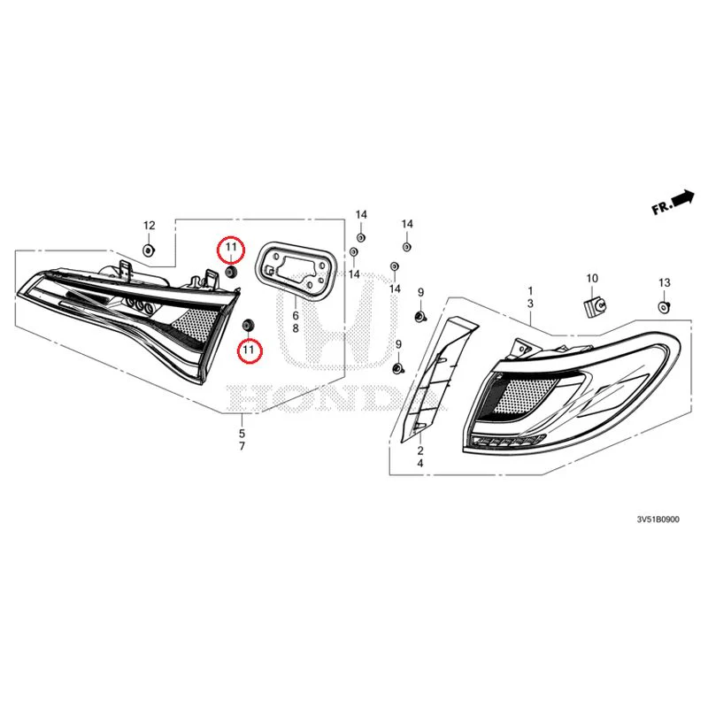 [NEW] JDM HONDA ZR-V e:HEV RZ4 2025 Taillights GENUINE OEM - Image 12