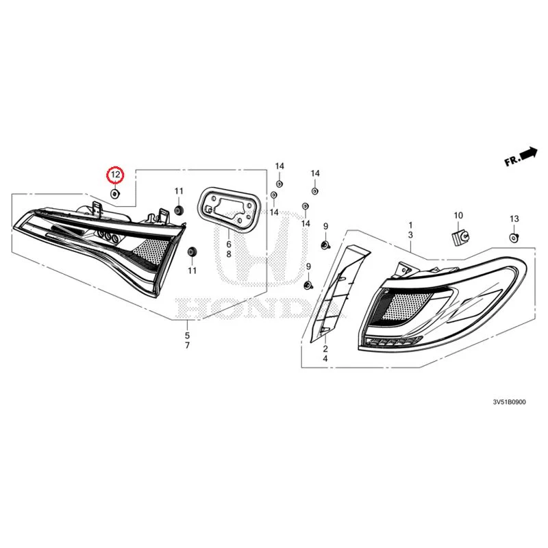 [NEW] JDM HONDA ZR-V e:HEV RZ4 2025 Taillights GENUINE OEM - Image 13