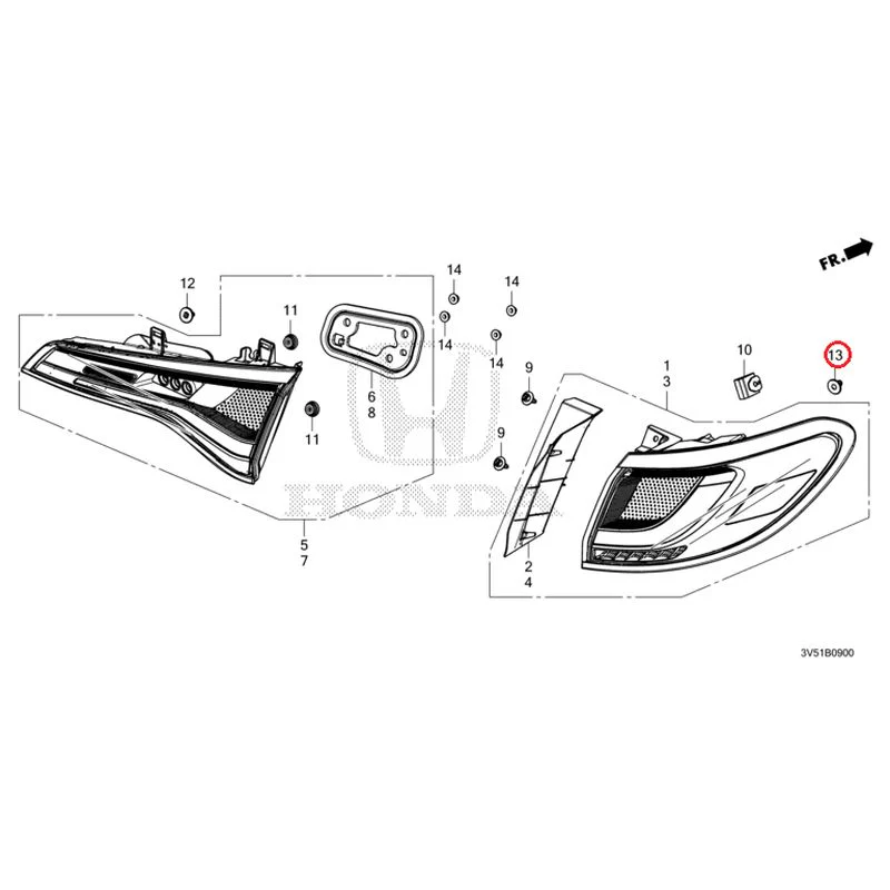 [NEW] JDM HONDA ZR-V e:HEV RZ4 2025 Taillights GENUINE OEM - Image 14