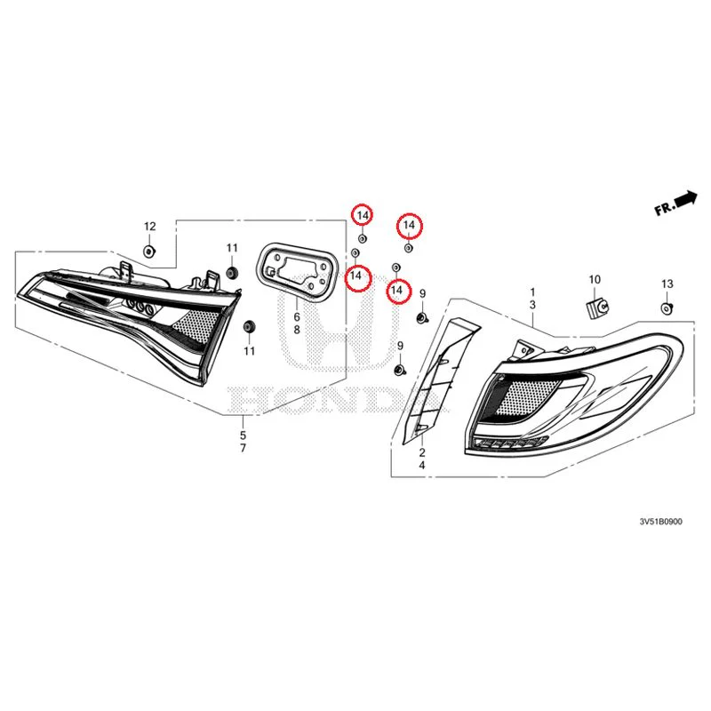 [NEW] JDM HONDA ZR-V e:HEV RZ4 2025 Taillights GENUINE OEM - Image 15