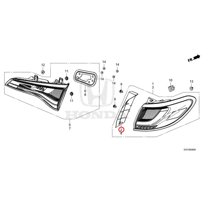 [NEW] JDM HONDA ZR-V e:HEV RZ4 2025 Taillights GENUINE OEM - Image 3