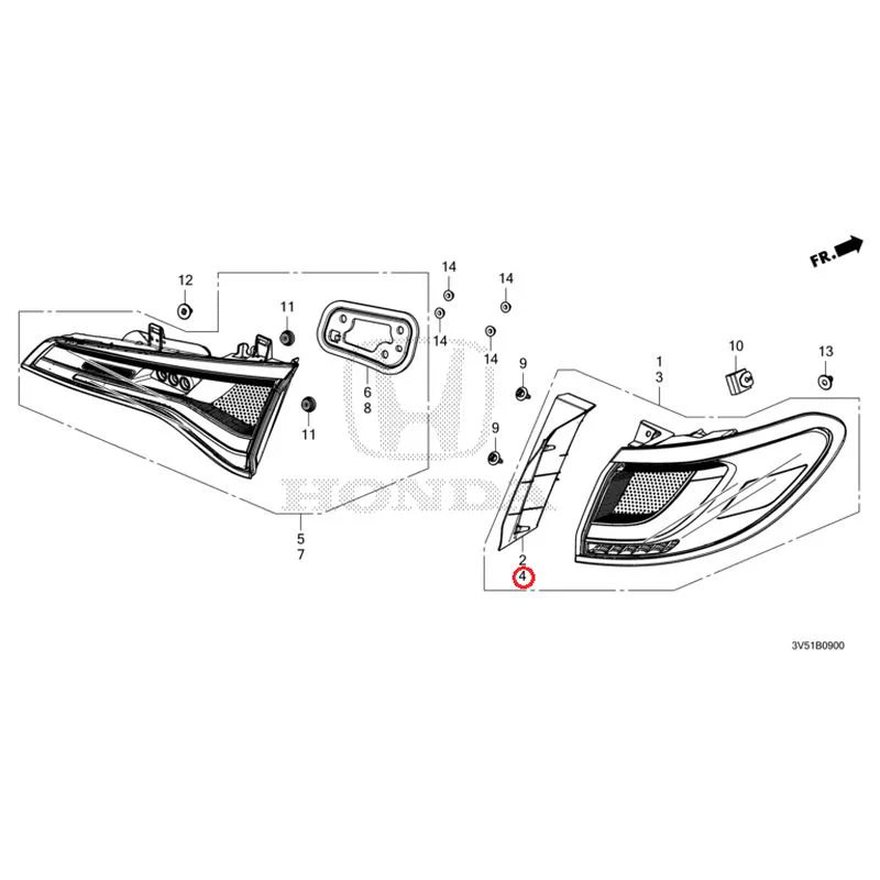 [NEW] JDM HONDA ZR-V e:HEV RZ4 2025 Taillights GENUINE OEM - Image 5