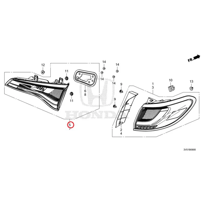 [NEW] JDM HONDA ZR-V e:HEV RZ4 2025 Taillights GENUINE OEM - Image 6