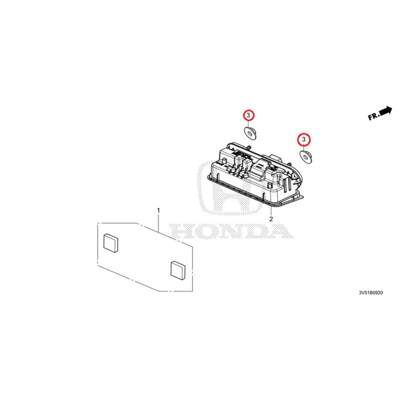 [NEW] JDM HONDA ZR-V e:HEV RZ4 2025 License Lights GENUINE OEM - Image 4