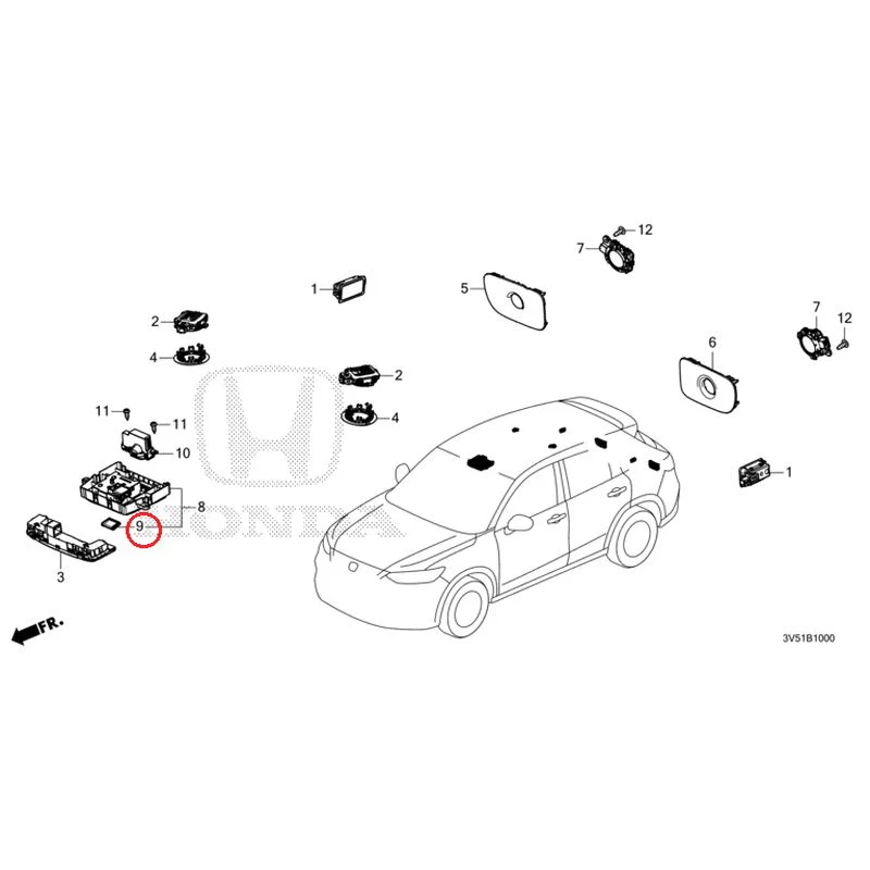 [NEW] JDM HONDA ZR-V e:HEV RZ4 2025 Interior Lights GENUINE OEM - Image 10