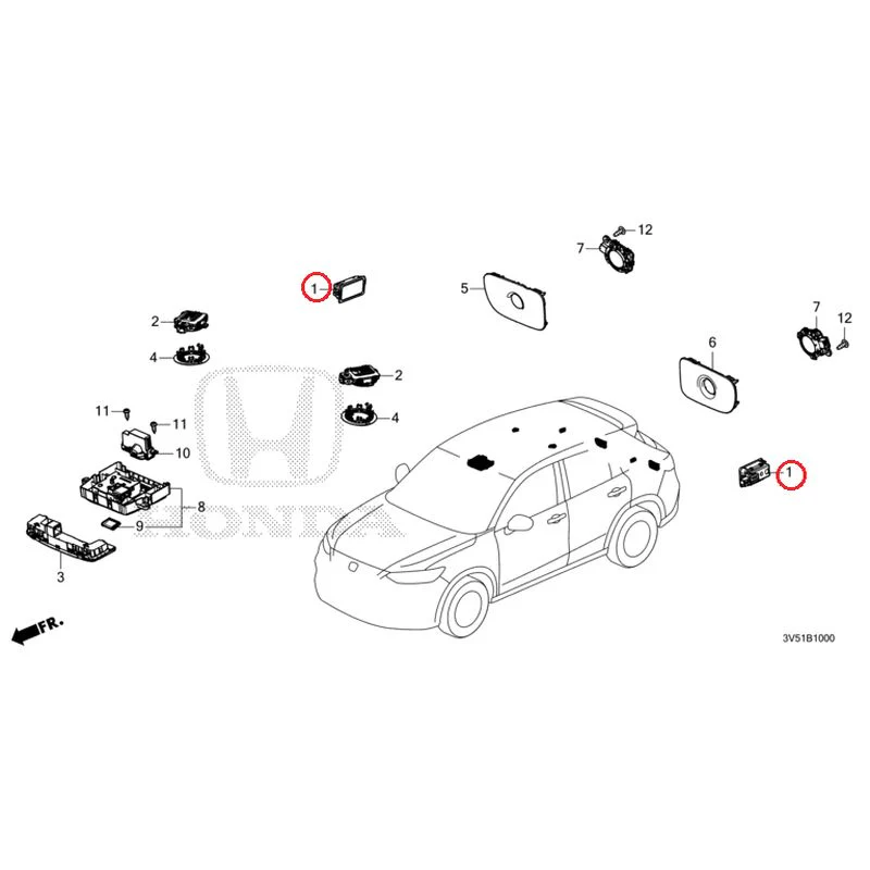 [NEW] JDM HONDA ZR-V e:HEV RZ4 2025 Interior Lights GENUINE OEM - Image 2