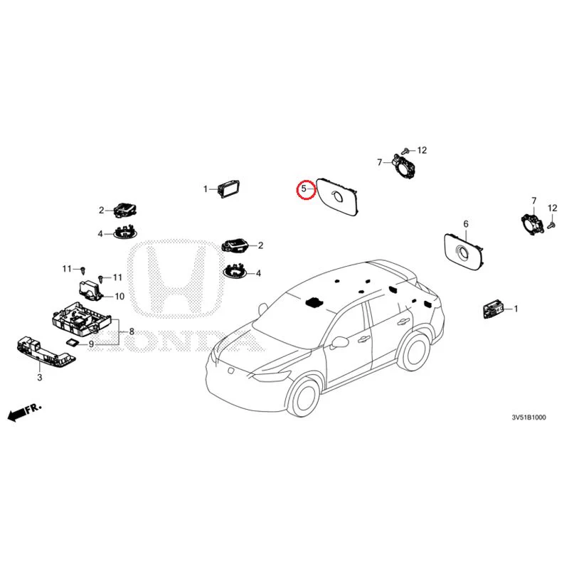 [NEW] JDM HONDA ZR-V e:HEV RZ4 2025 Interior Lights GENUINE OEM - Image 6