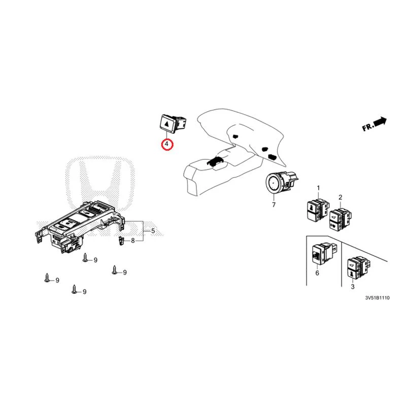 [NEW] JDM HONDA ZR-V e:HEV RZ4 2025 Switches GENUINE OEM - Image 3