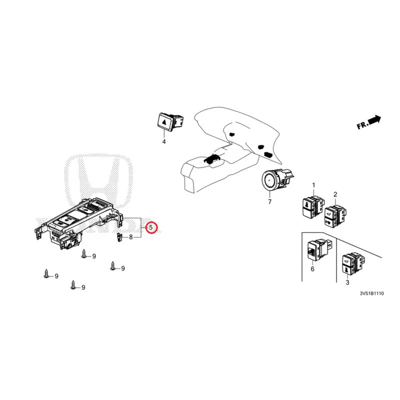 [NEW] JDM HONDA ZR-V e:HEV RZ4 2025 Switches GENUINE OEM - Image 4