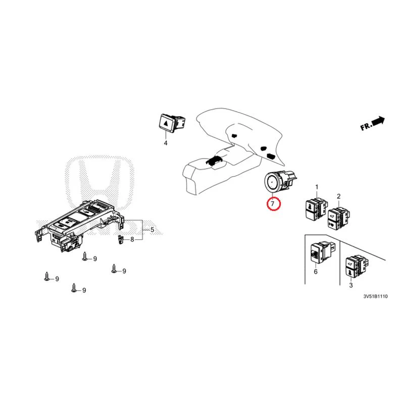 [NEW] JDM HONDA ZR-V e:HEV RZ4 2025 Switches GENUINE OEM - Image 5