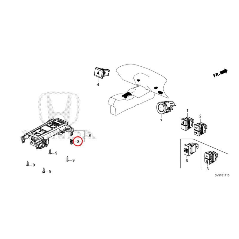 [NEW] JDM HONDA ZR-V e:HEV RZ4 2025 Switches GENUINE OEM - Image 6