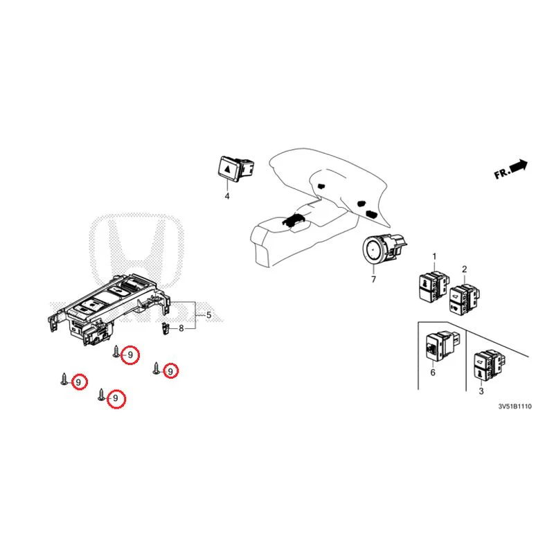 [NEW] JDM HONDA ZR-V e:HEV RZ4 2025 Switches GENUINE OEM - Image 7