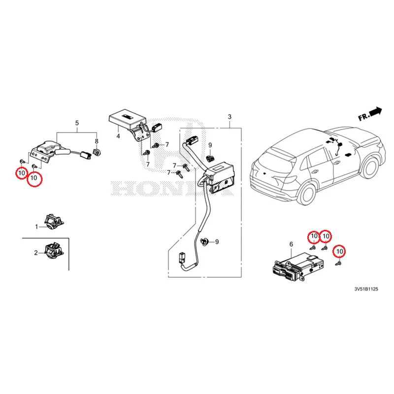 [NEW] JDM HONDA ZR-V e:HEV RZ4 2025 Rear View Camera/Gnss Antenna GENUINE OEM - Image 10