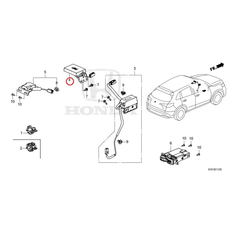 [NEW] JDM HONDA ZR-V e:HEV RZ4 2025 Rear View Camera/Gnss Antenna GENUINE OEM - Image 4