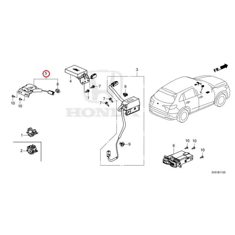 [NEW] JDM HONDA ZR-V e:HEV RZ4 2025 Rear View Camera/Gnss Antenna GENUINE OEM - Image 5