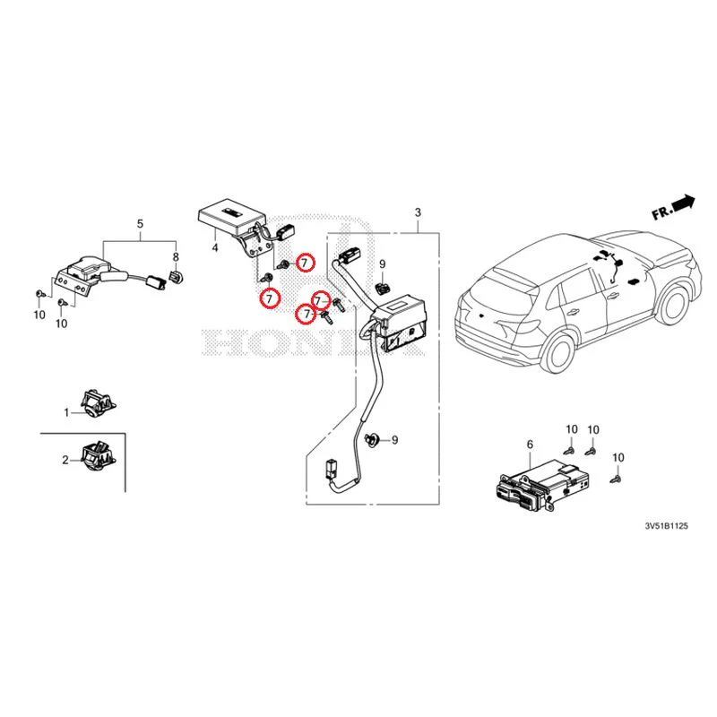 [NEW] JDM HONDA ZR-V e:HEV RZ4 2025 Rear View Camera/Gnss Antenna GENUINE OEM - Image 7