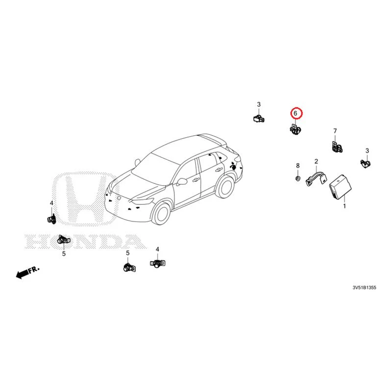 [NEW] JDM HONDA ZR-V e:HEV RZ4 2025 Parking Sensor GENUINE OEM - Image 19