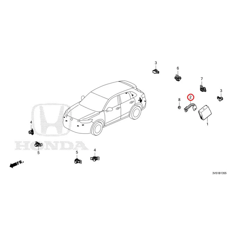 [NEW] JDM HONDA ZR-V e:HEV RZ4 2025 Parking Sensor GENUINE OEM - Image 3