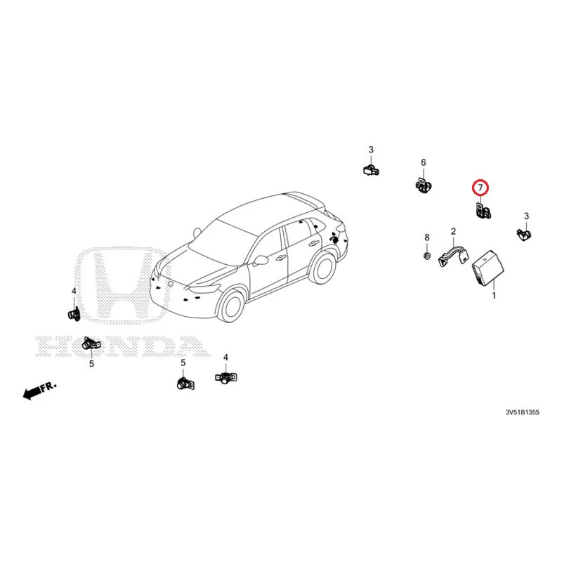 [NEW] JDM HONDA ZR-V e:HEV RZ4 2025 Parking Sensor GENUINE OEM - Image 30