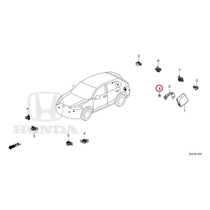 [NEW] JDM HONDA ZR-V e:HEV RZ4 2025 Parking Sensor GENUINE OEM - Image 33