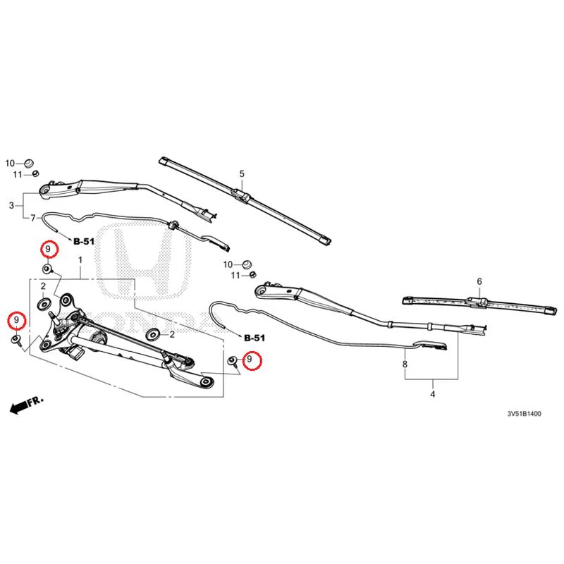 [NEW] JDM HONDA ZR-V e:HEV RZ4 2025 Front Windshield Wiper GENUINE OEM - Image 10