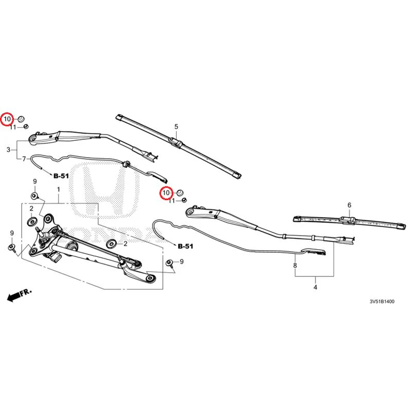 [NEW] JDM HONDA ZR-V e:HEV RZ4 2025 Front Windshield Wiper GENUINE OEM - Image 11